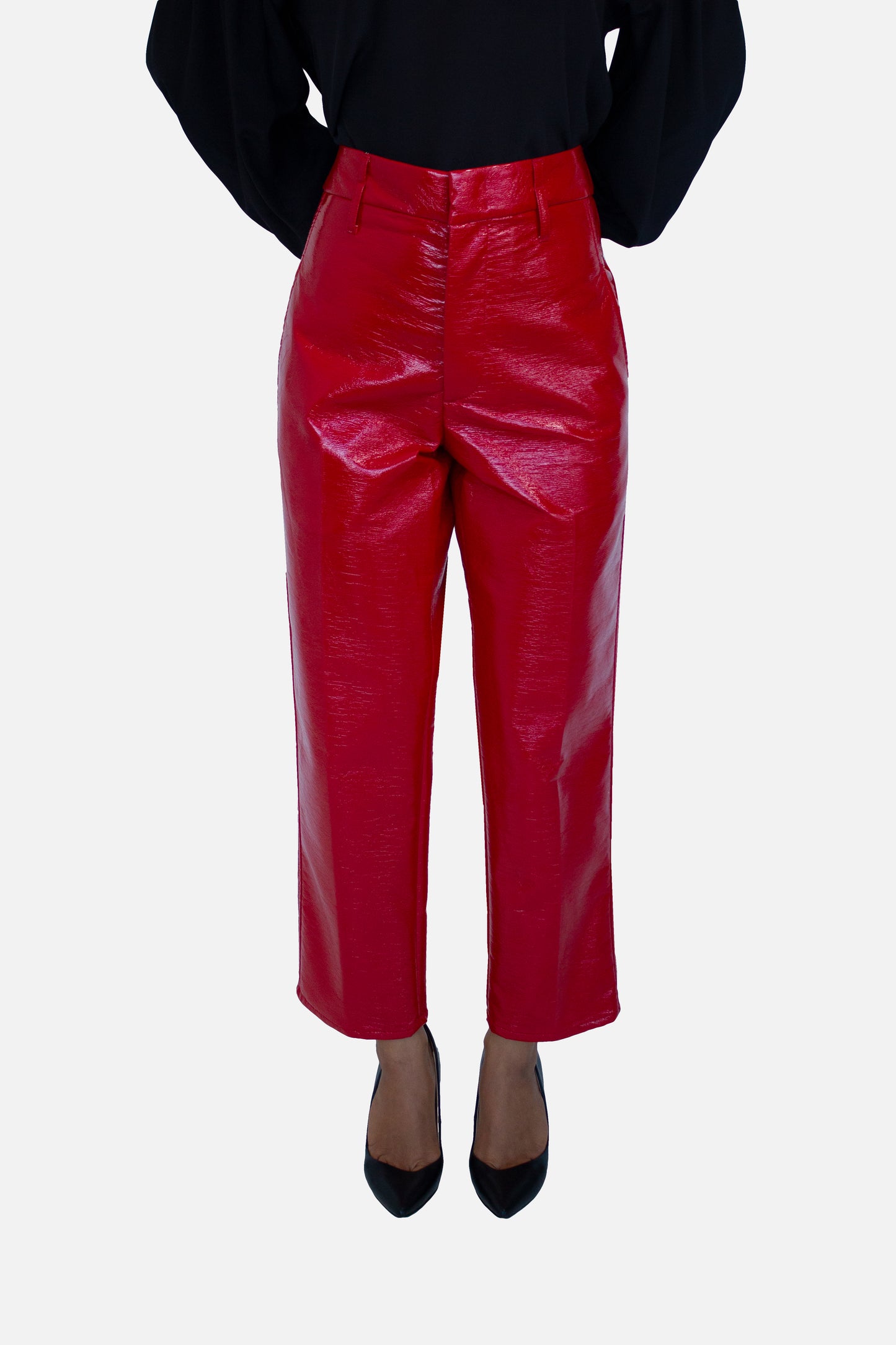 Cropped Wide Leg Trousers