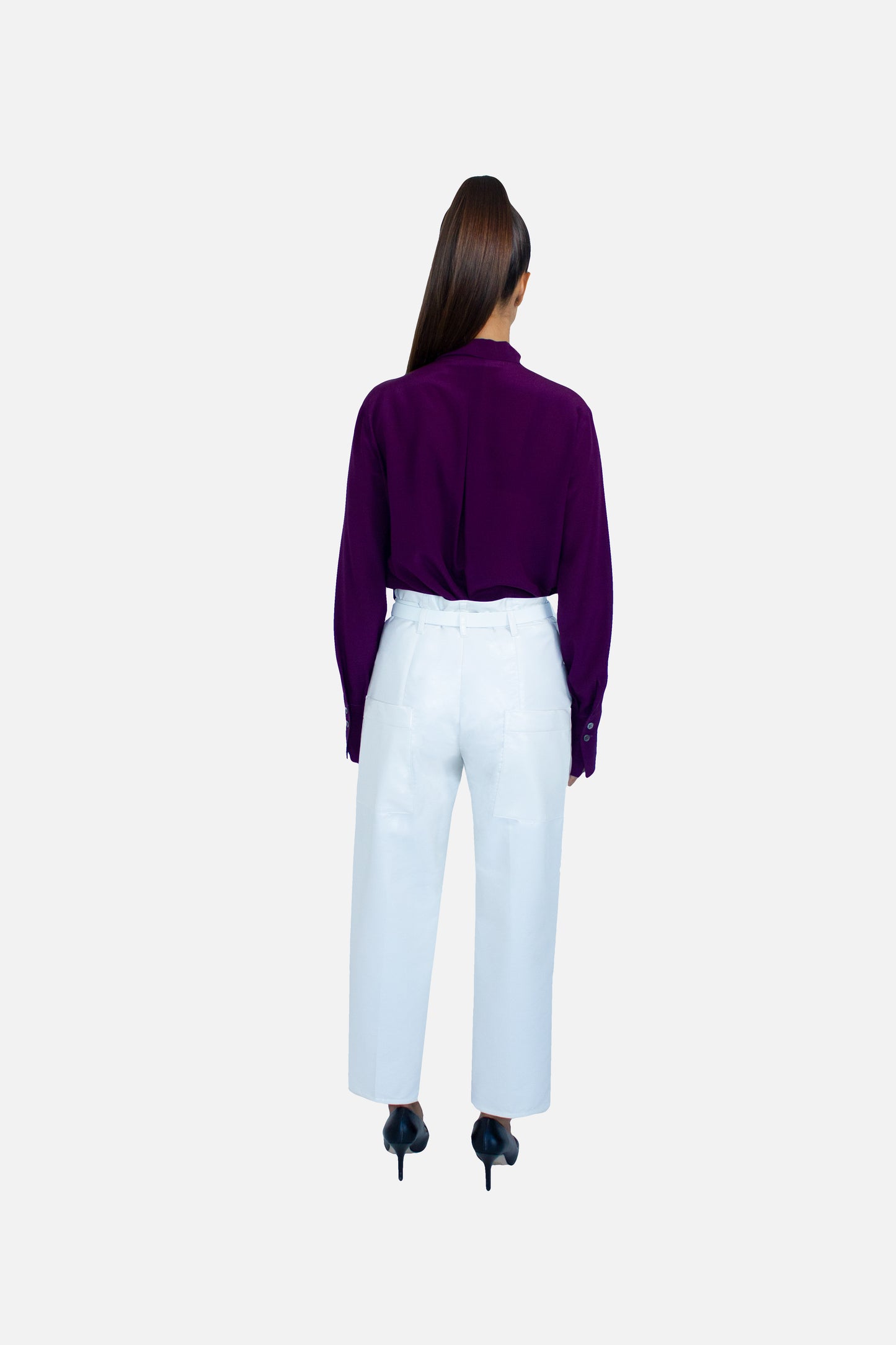 Cropped Wide Leg Trousers