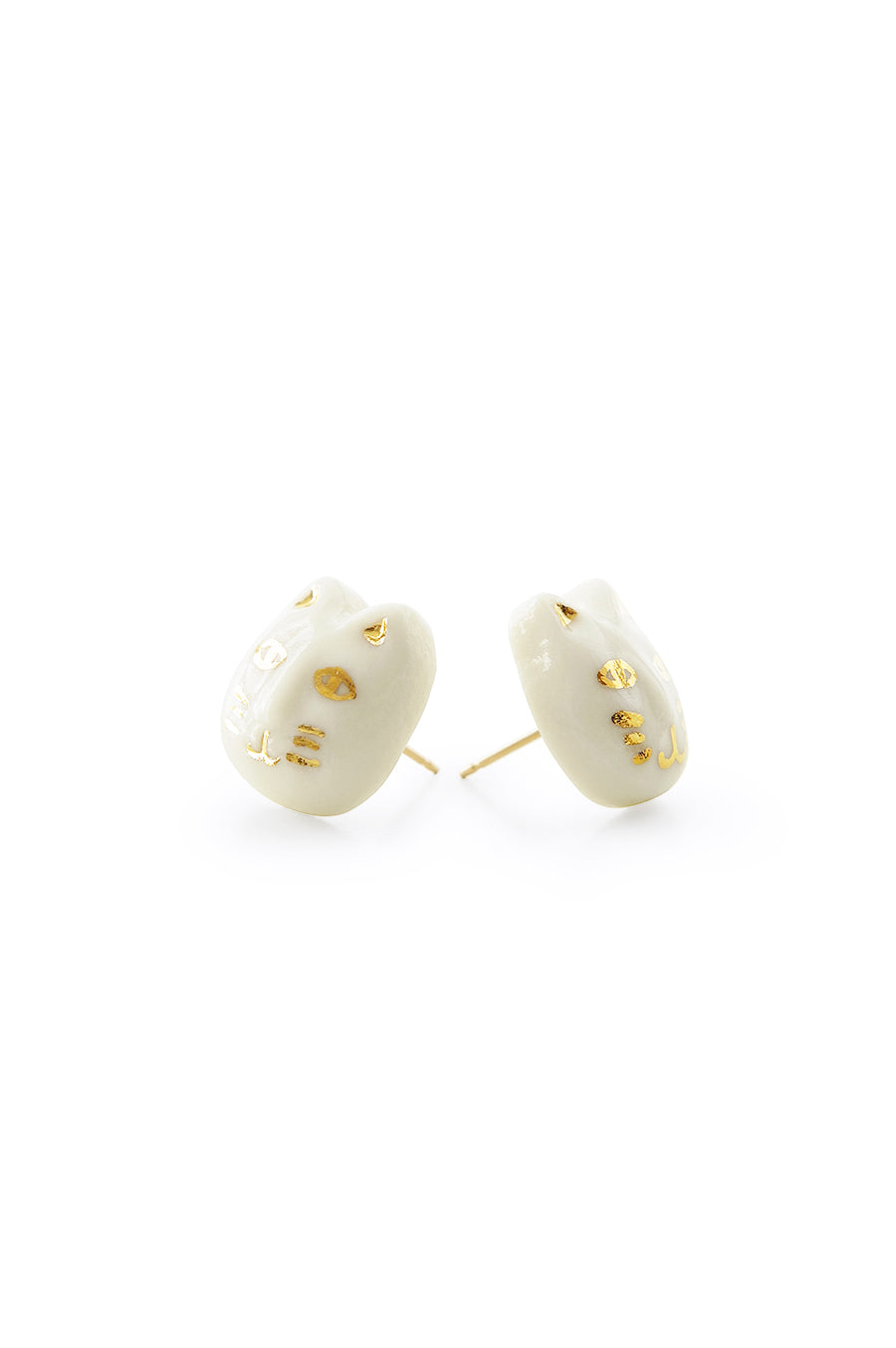 Lucky Cat Stud Earrings