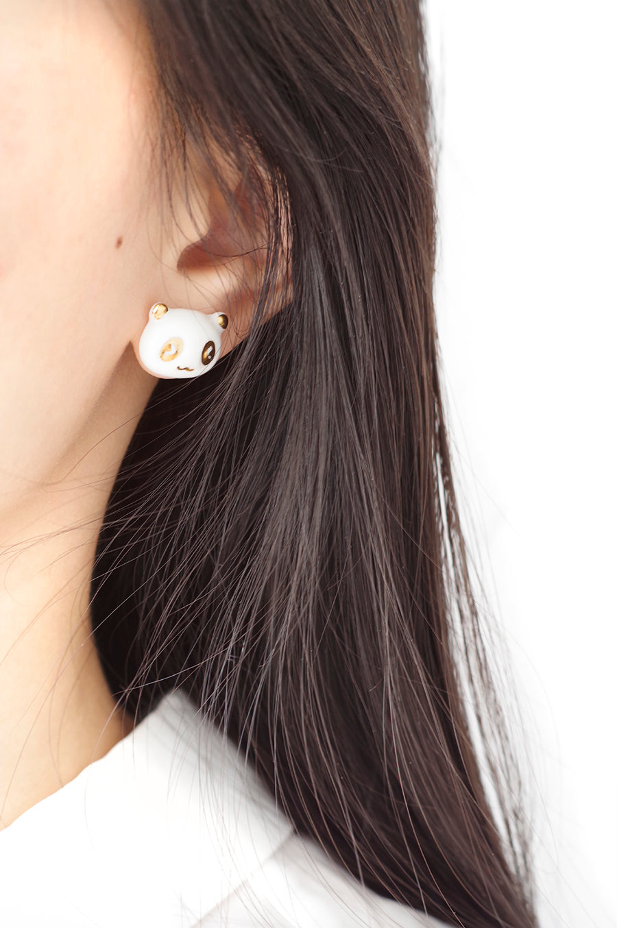 Lucky Panda Stud Earrings