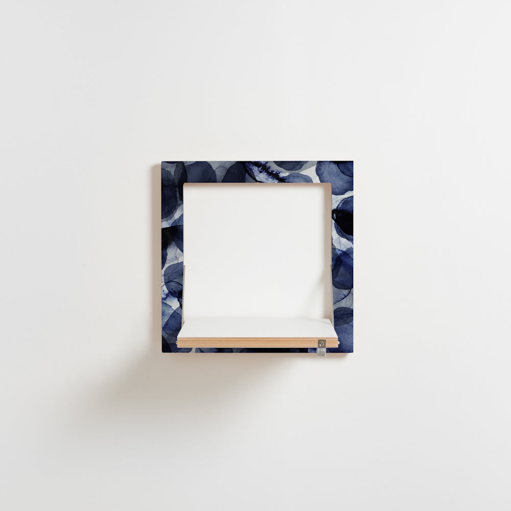 Fläpps Shelf 40×40 – Bubbles Indigo – Pattern Studio