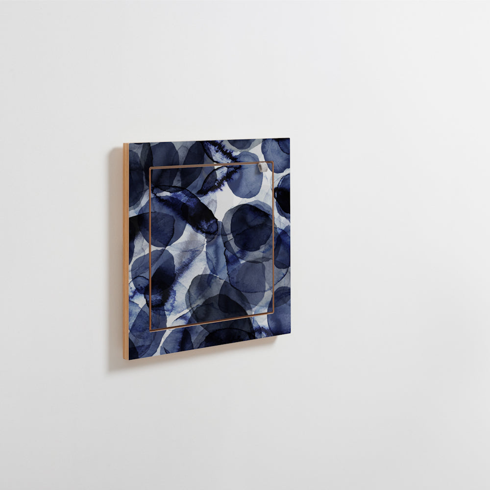 Fläpps Shelf 40×40 – Bubbles Indigo – Pattern Studio