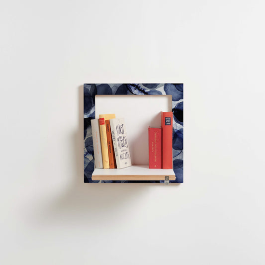 Fläpps Shelf 40×40 – Bubbles Indigo – Pattern Studio