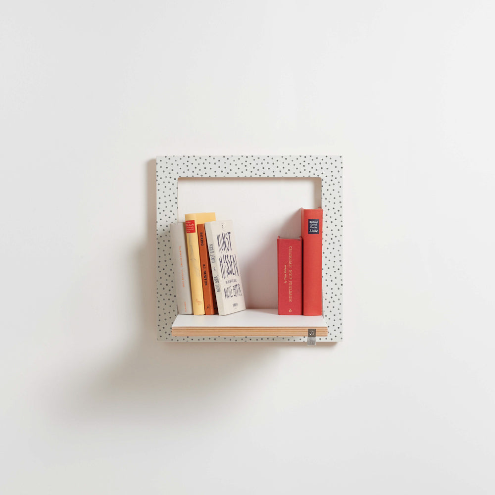 Fläpps Shelf 40×40 – Watercolor Dots