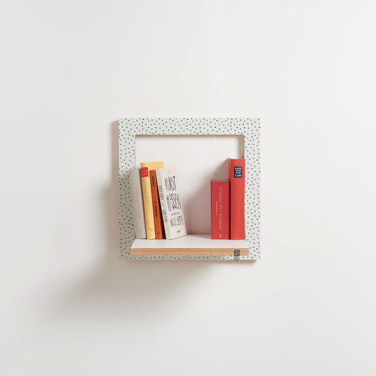 Fläpps Shelf 40×40 – Watercolor Dots