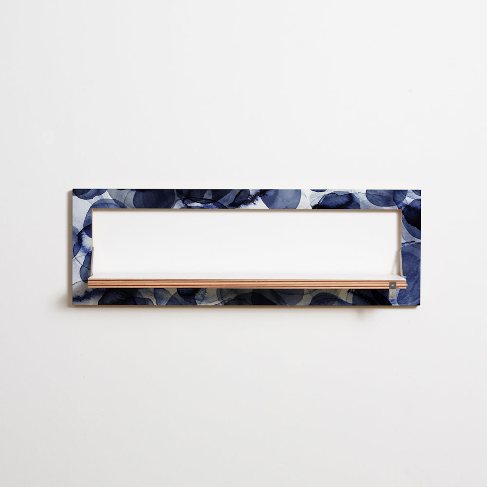 Fläpps Shelf 80×27 – Bubbles Indigo – Pattern Studio