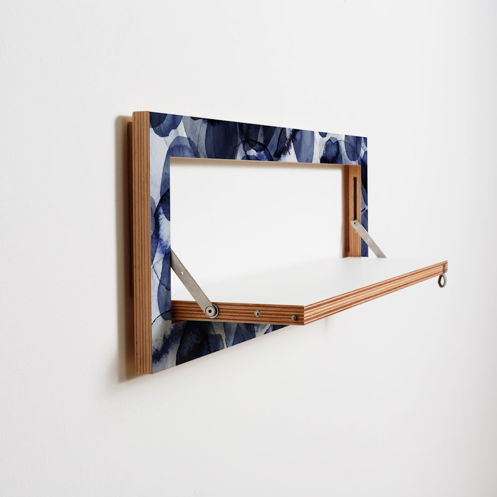 Fläpps Shelf 80×27 – Bubbles Indigo – Pattern Studio