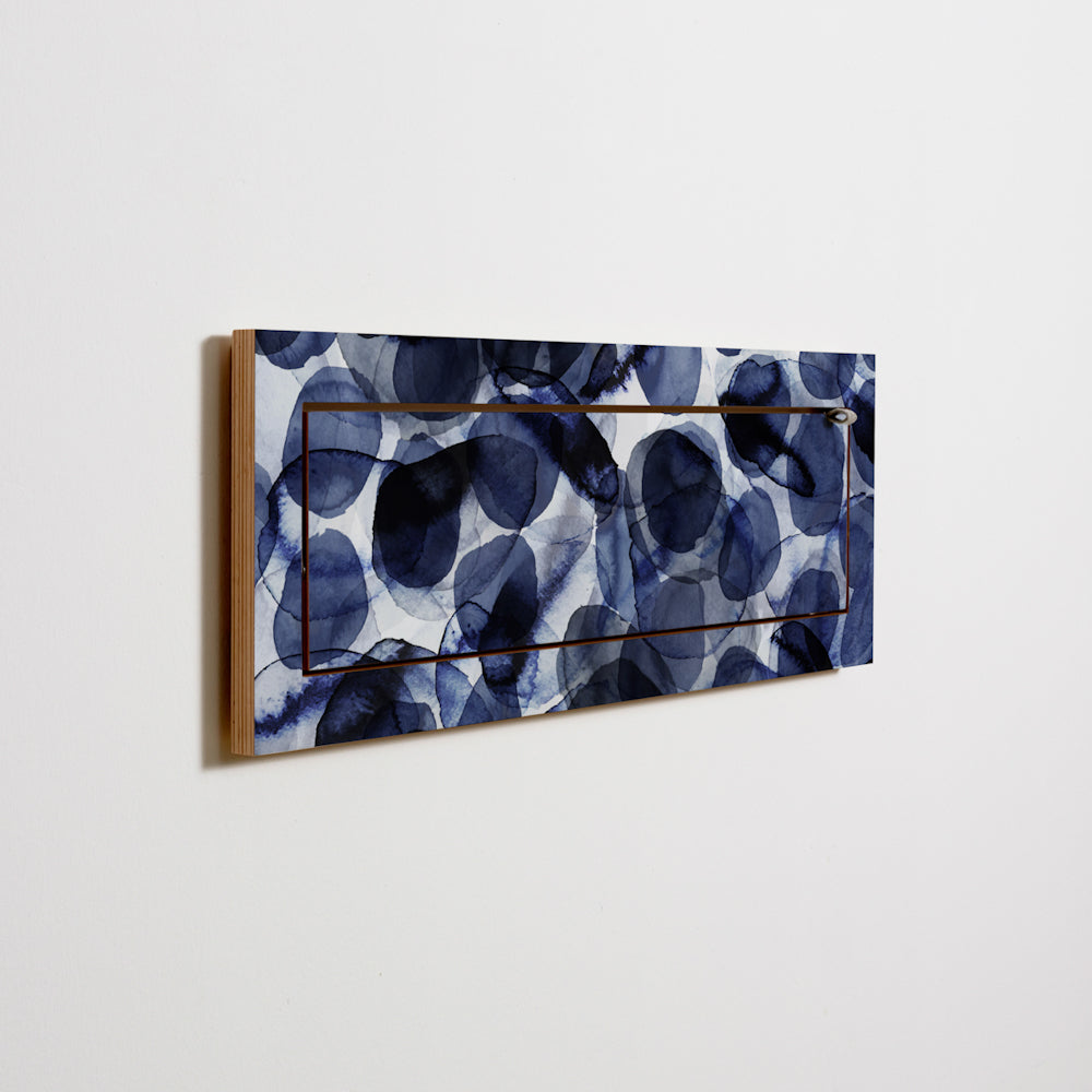 Fläpps Shelf 80×27 – Bubbles Indigo – Pattern Studio