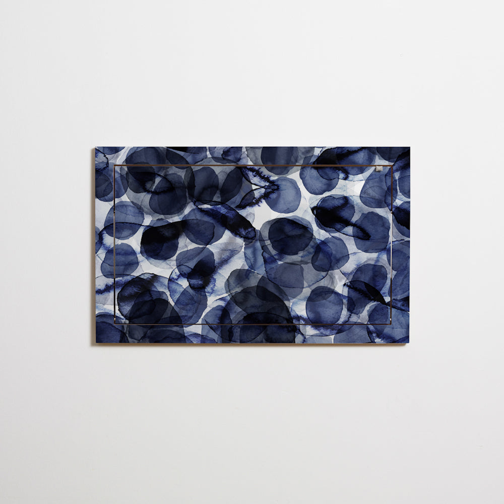 Fläpps Secretary Wall Desk 80x50-1 –  Bubbles Indigo – Pattern Studio