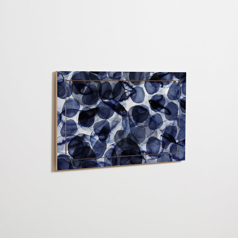 Fläpps Secretary Wall Desk 80x50-1 –  Bubbles Indigo – Pattern Studio