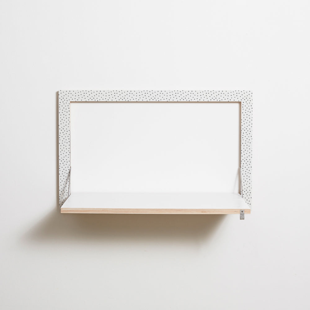 Fläpps Secretary Wall Desk 80x50-1 – Watercolor Dots – Kind of Style
