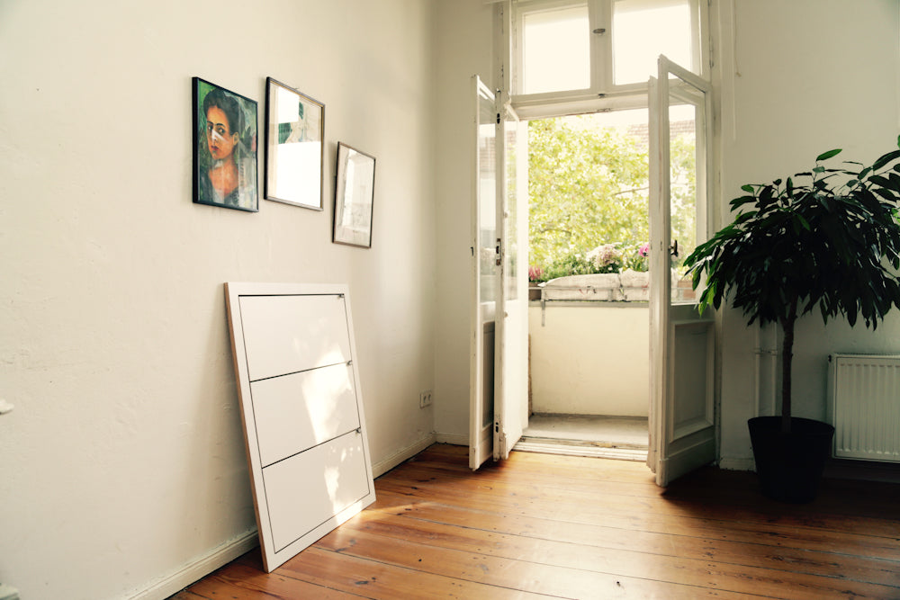 White Fläpps Leaning Shelf 80×100-3
