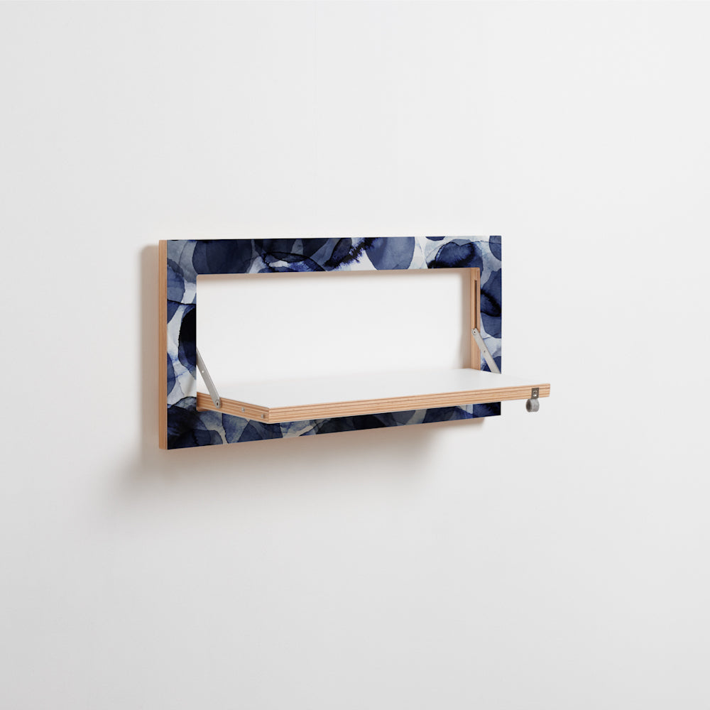 Fläpps Shelf 60×27 – Bubbles Indigo – Pattern Studio