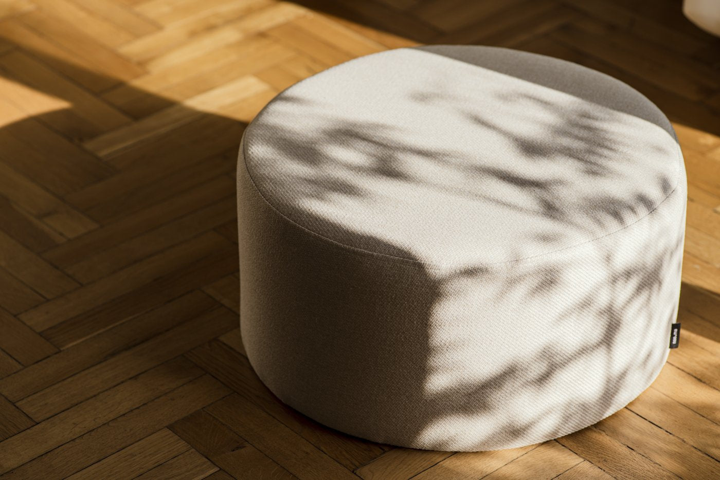 Folk Pouf Low Wool