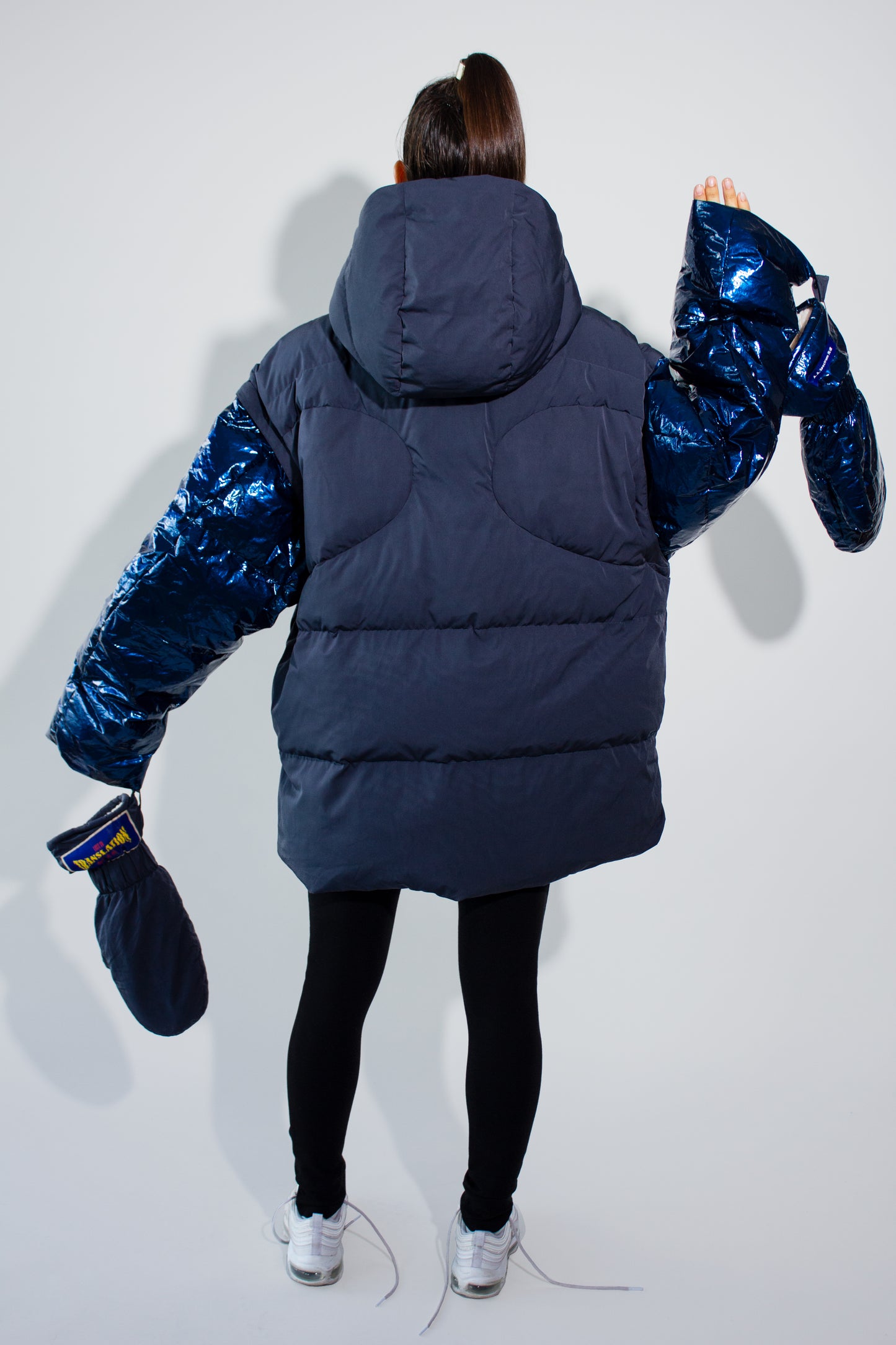 High Point Hooded Down Bomber Jacket