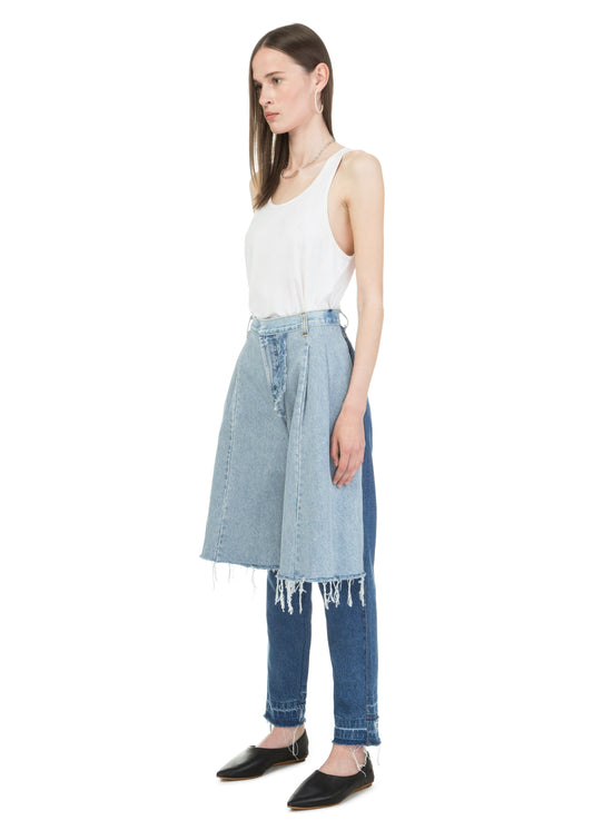 Mixed Colour Reworked Demi-Denims