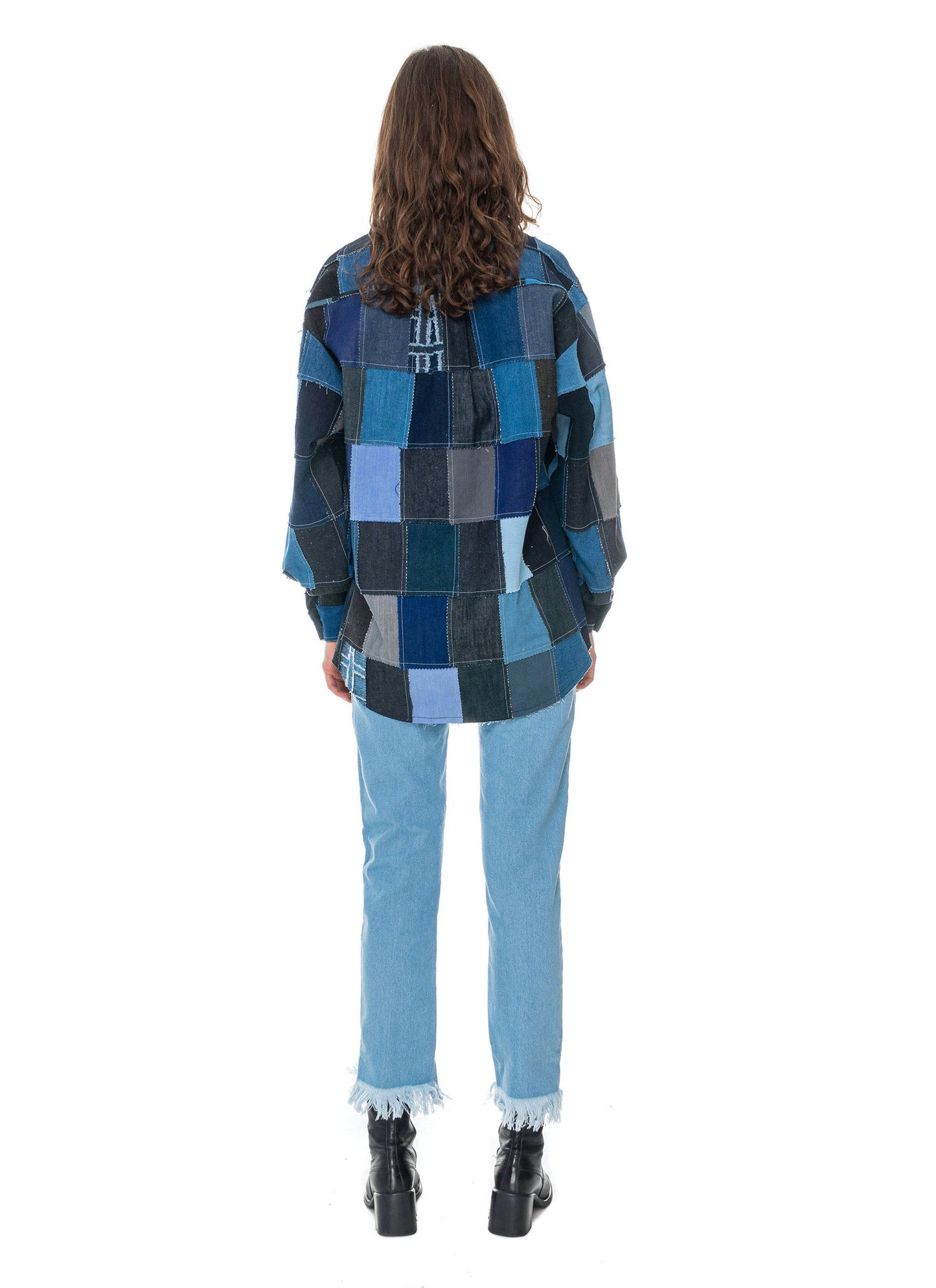 Denim Fabric Swatches Shirt Unisex