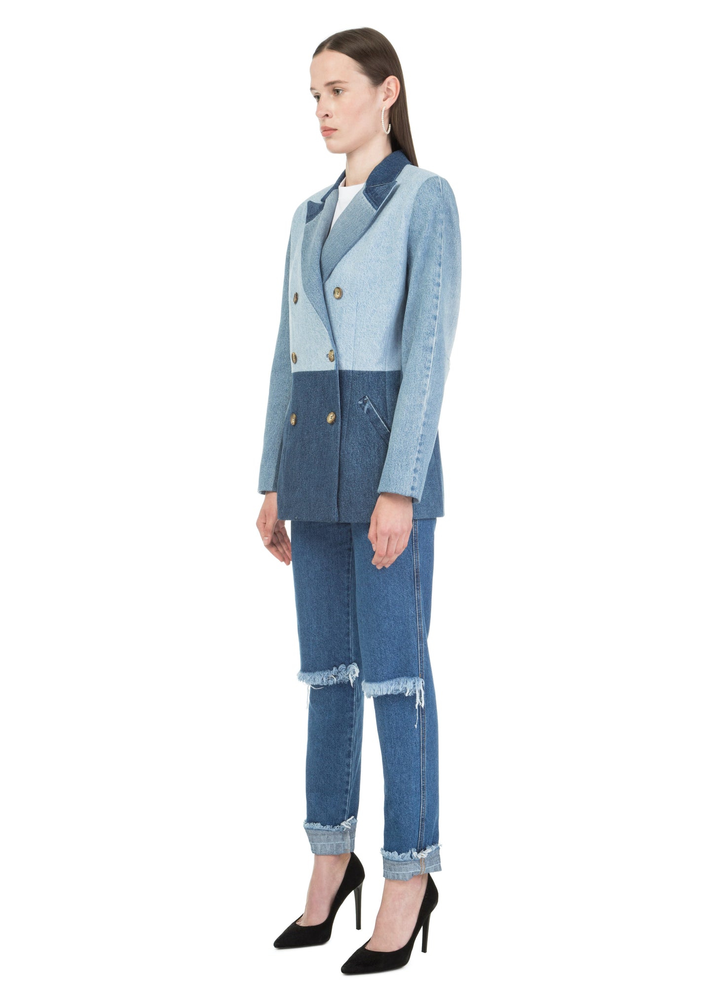 Reworked Denim Blazer