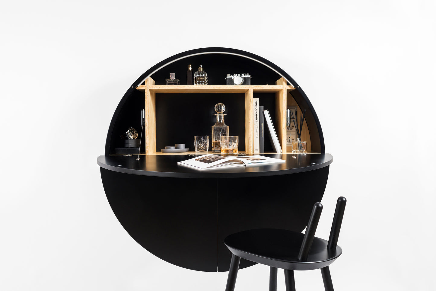 Multifunctional Pill Cabinet Black