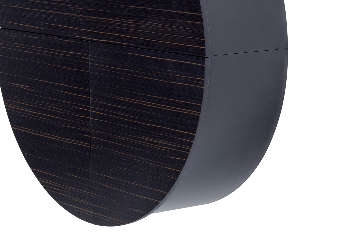 Multifunctional Pill Cabinet Dark Ebony Veneer