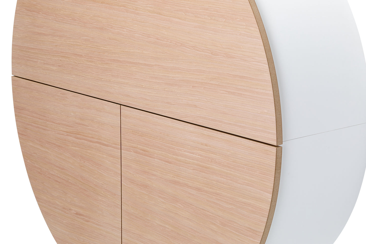 Multifunctional Pill Cabinet White/Light Cherry Veneer