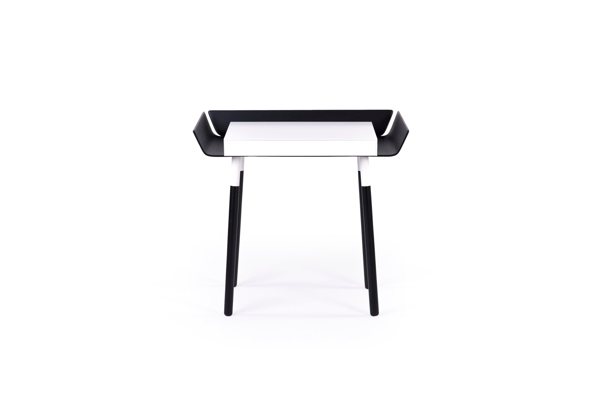 1 drawer natural birch tree black desk