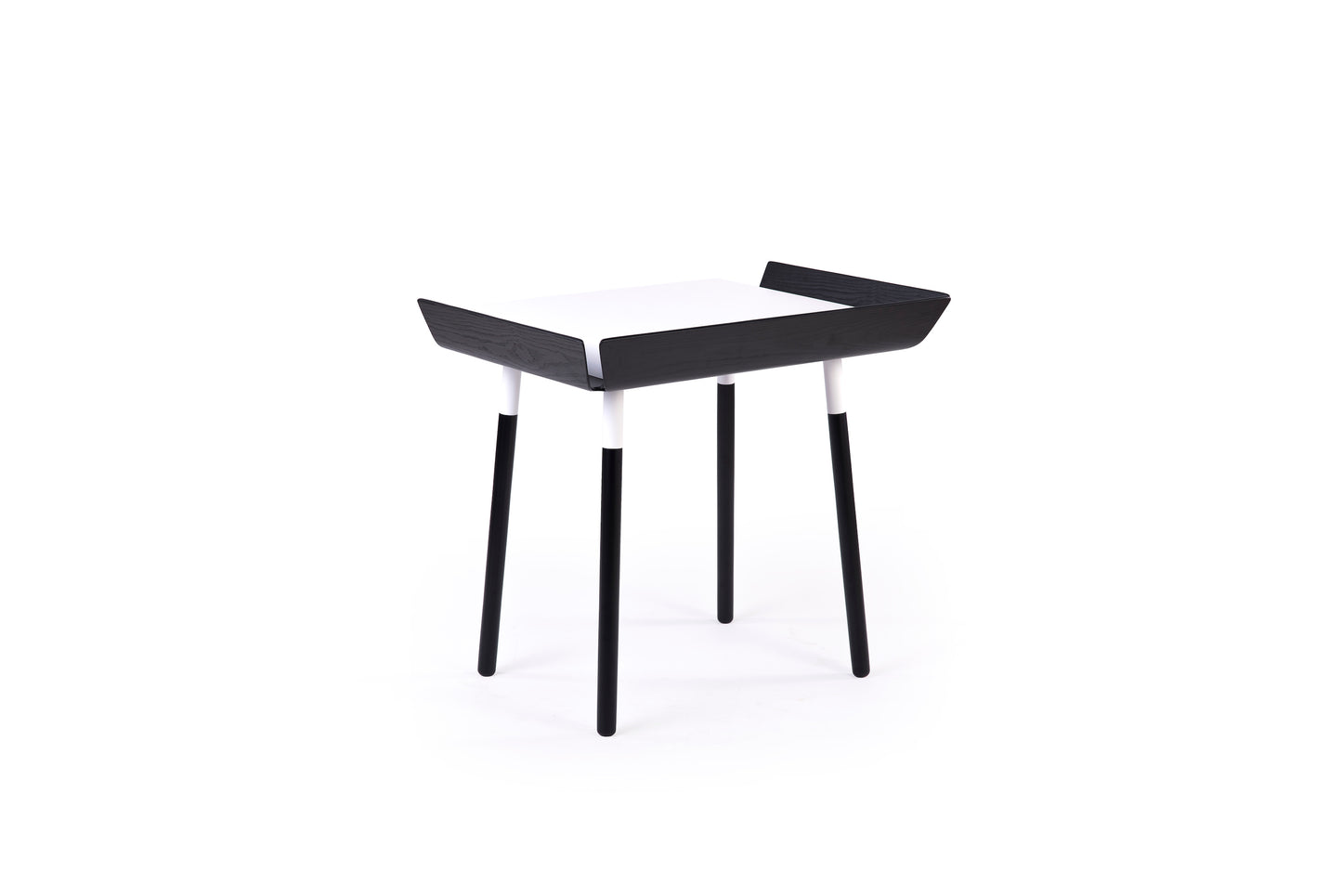 1 drawer natural birch tree black desk