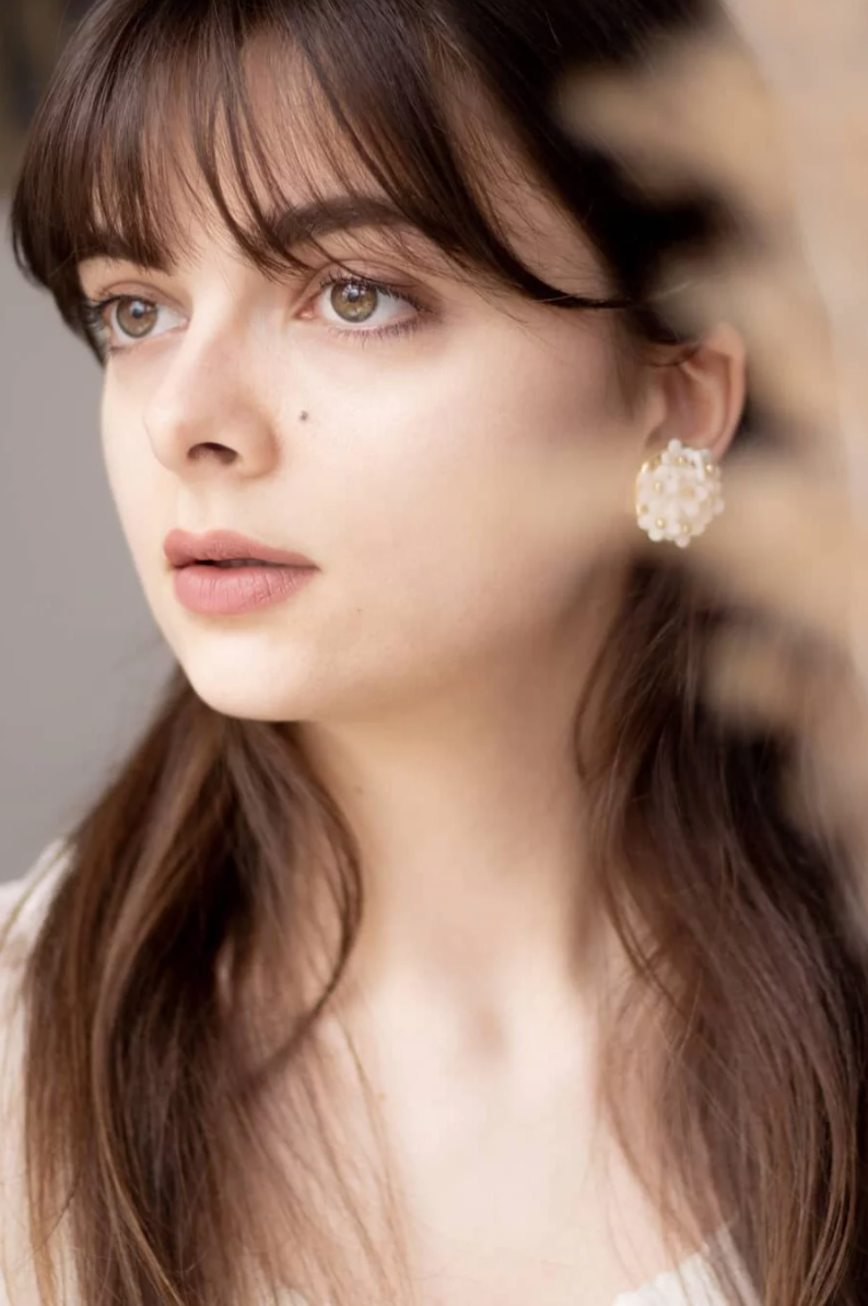 Mini Daisy Cluster Clip Earrings