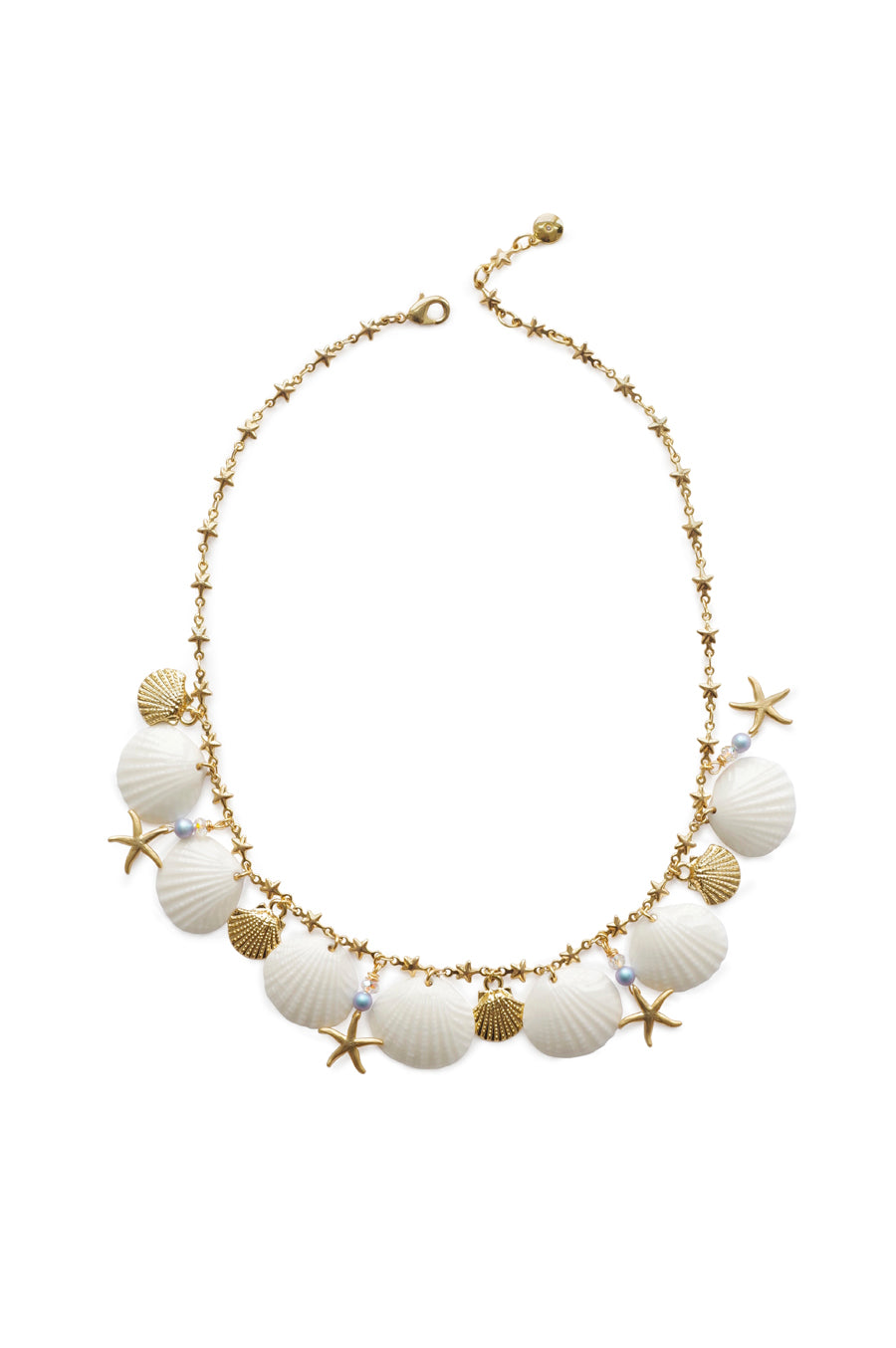 Little Mermaid Porcelain Seashell Necklace