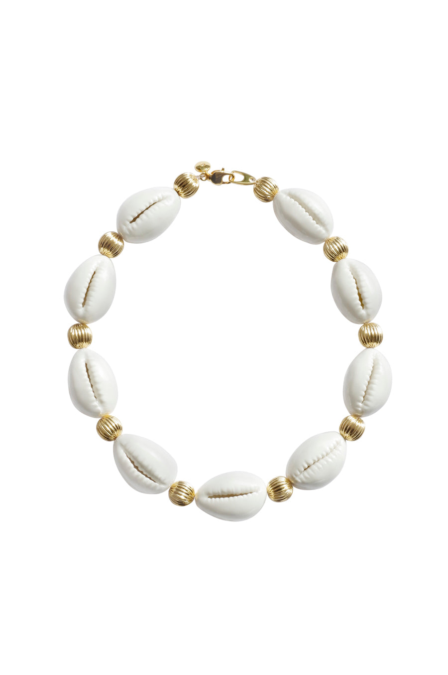 Porcelain Cowrie Shell Collar Necklace