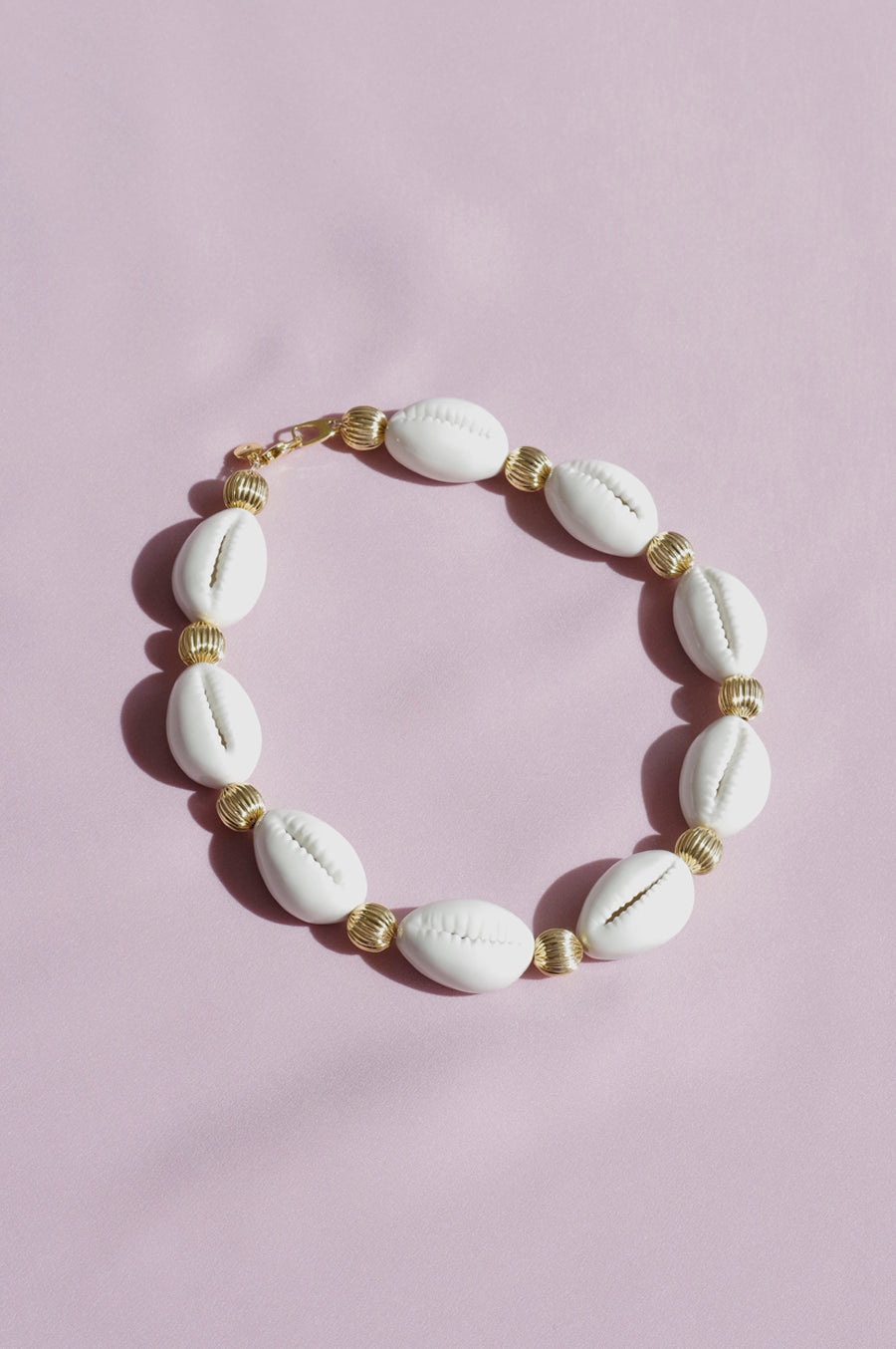 Porcelain Cowrie Shell Collar Necklace