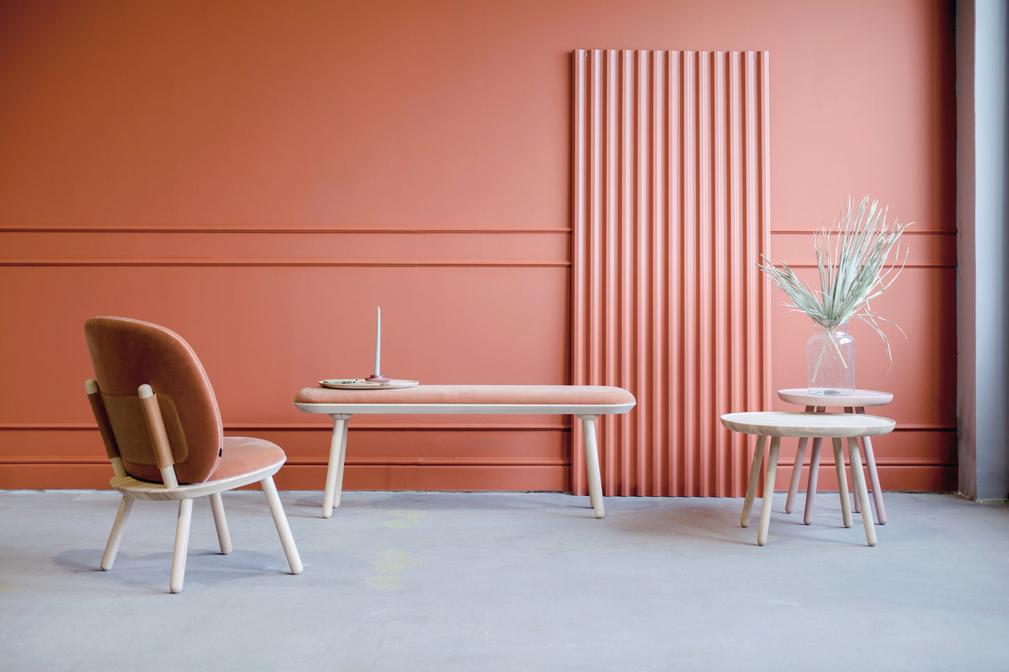 Terracotta Naïve Bench L1000 Velour
