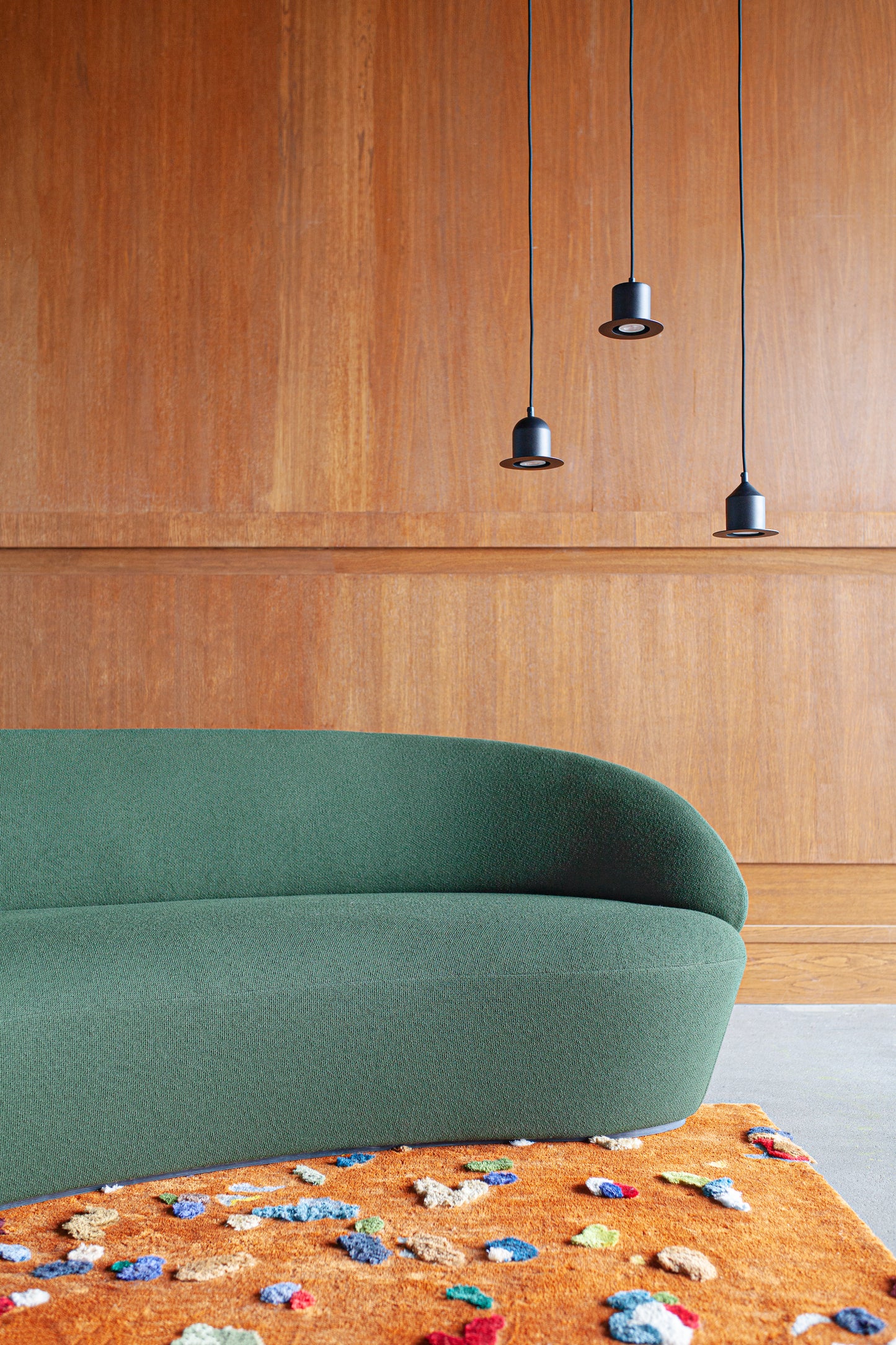 Naïve Three Seater green Sofa