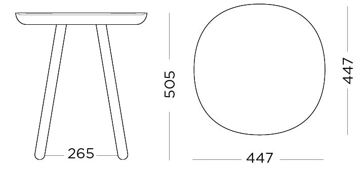 Naïve Side Table D450