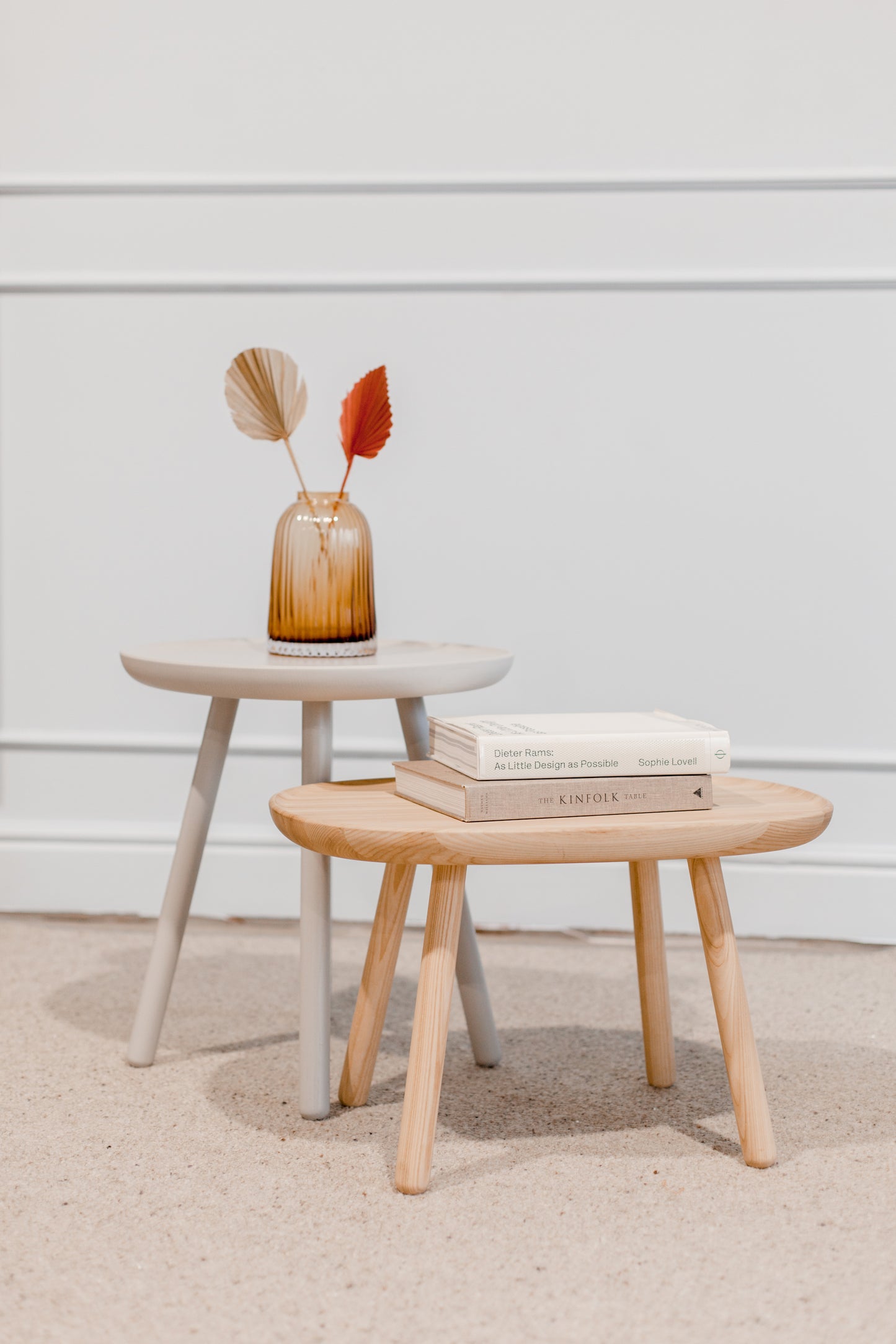 Ash Wood Naïve Rectangular Side Table L610