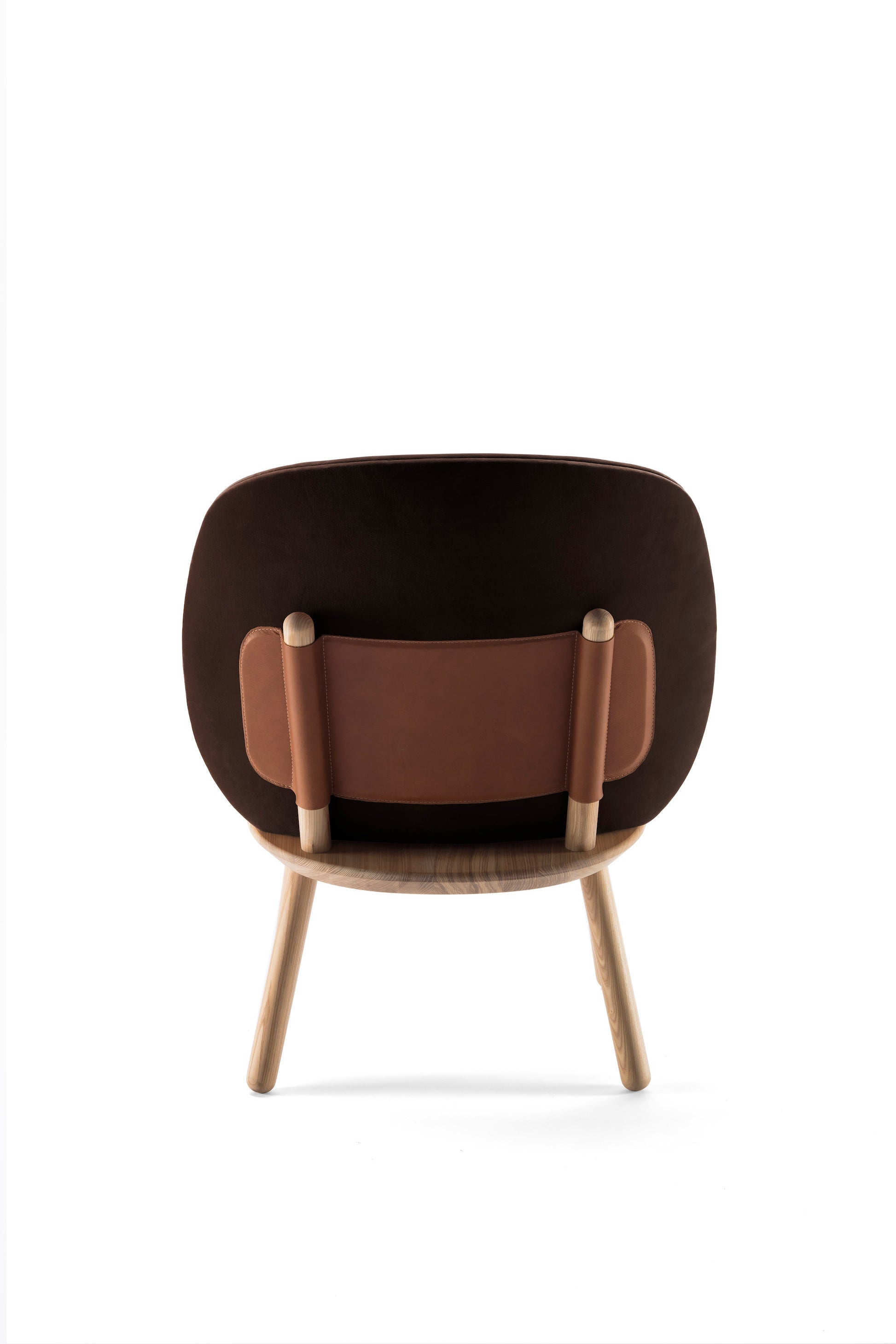 Brown Naïve Low Velour Accent Chair