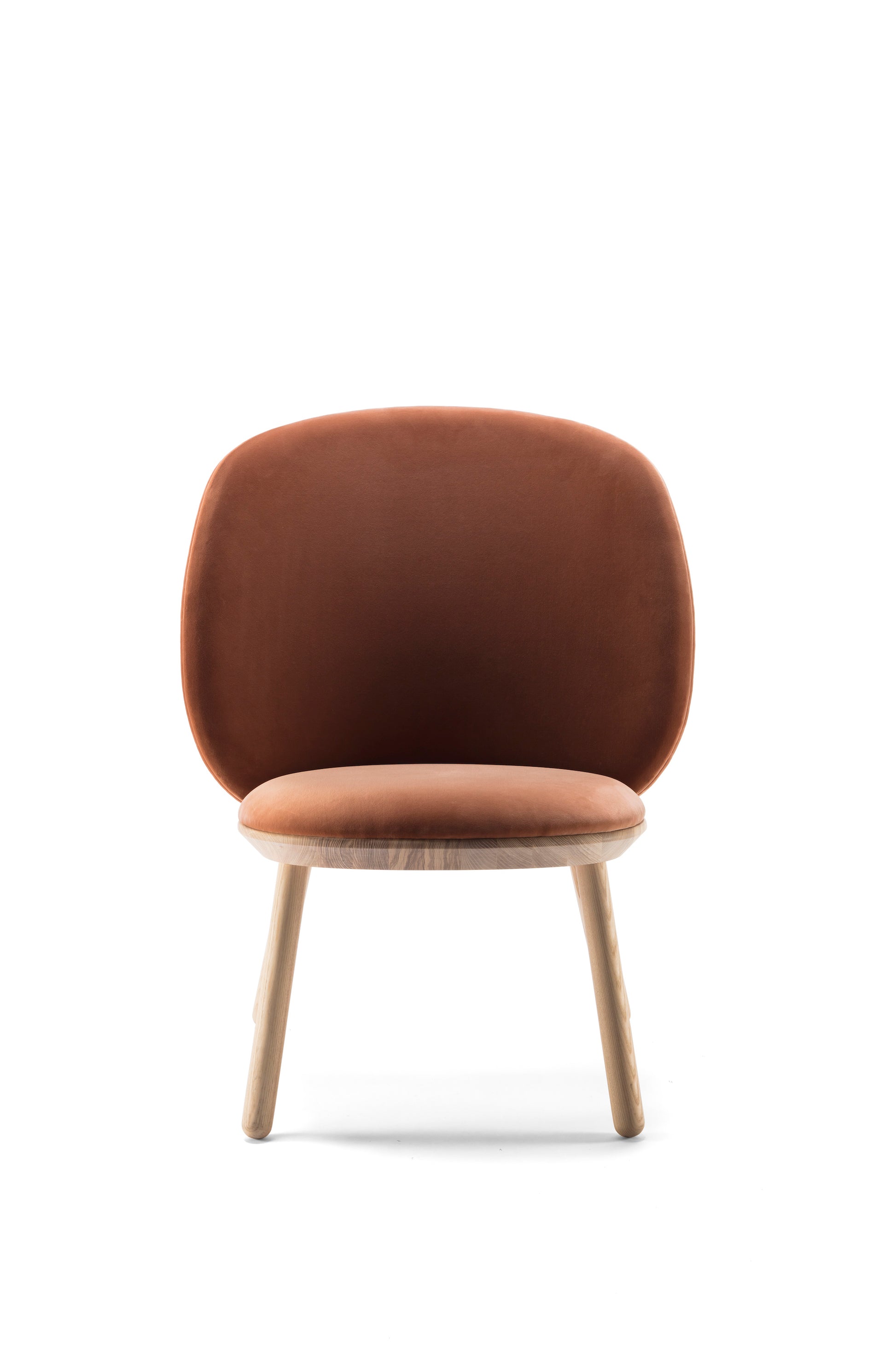Terracotta Naïve Low Velour Accent Chair