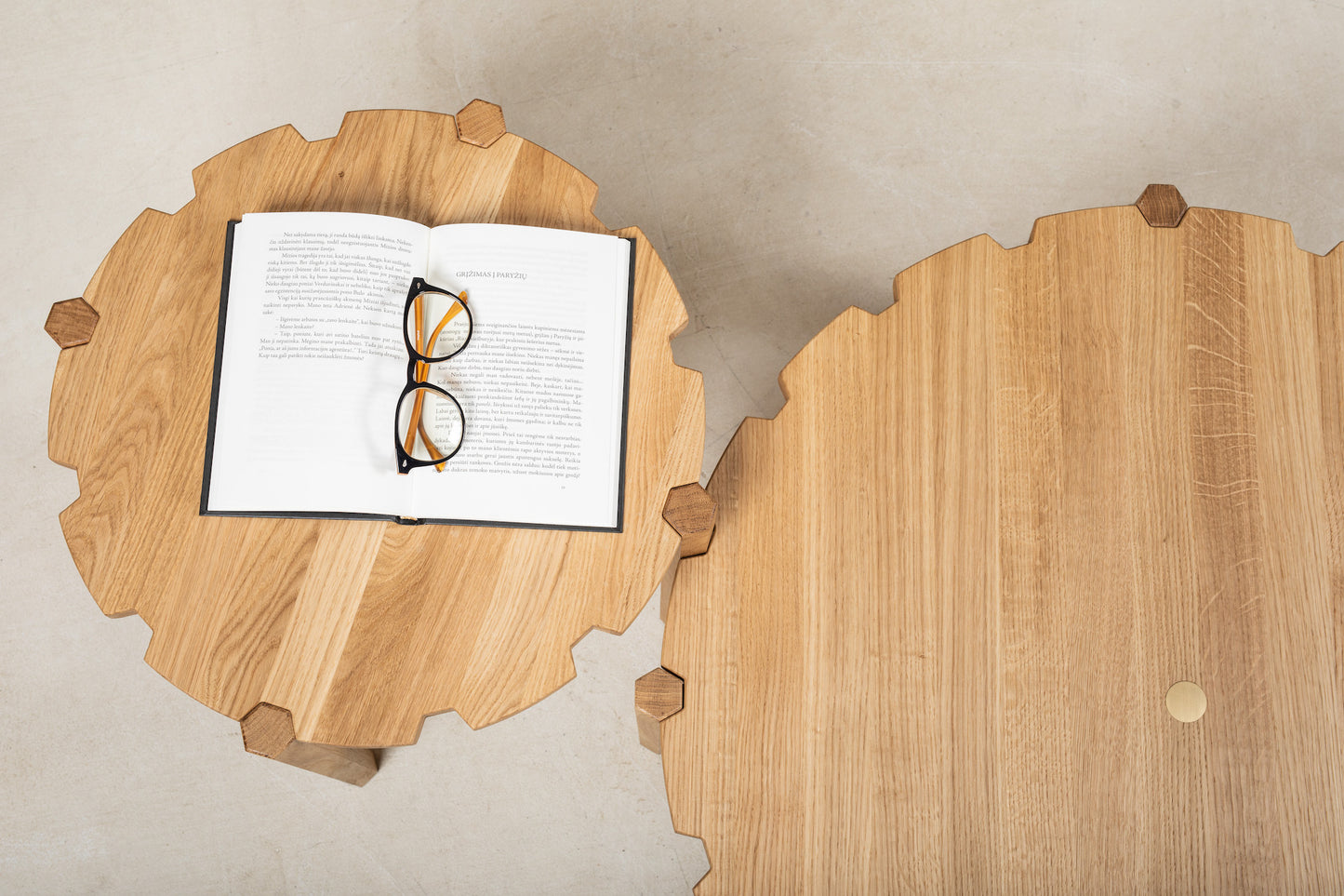 Pinion Oak Side Table - D50