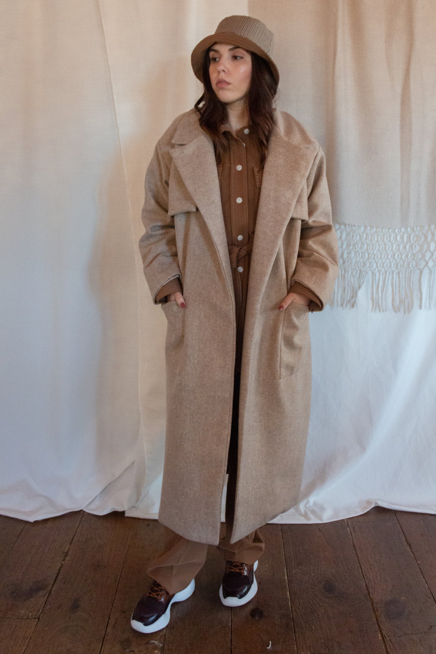 Sand Oversized Coat