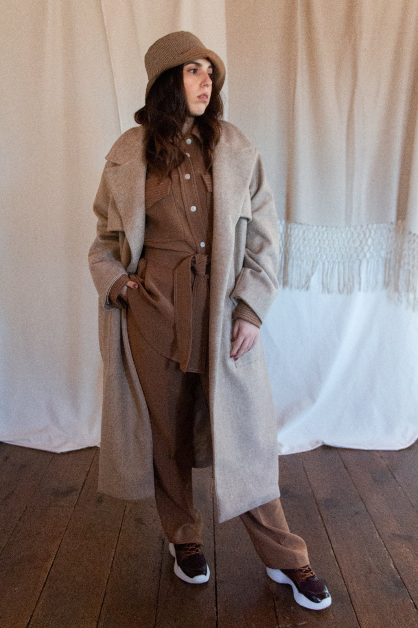 Sand Oversized Coat