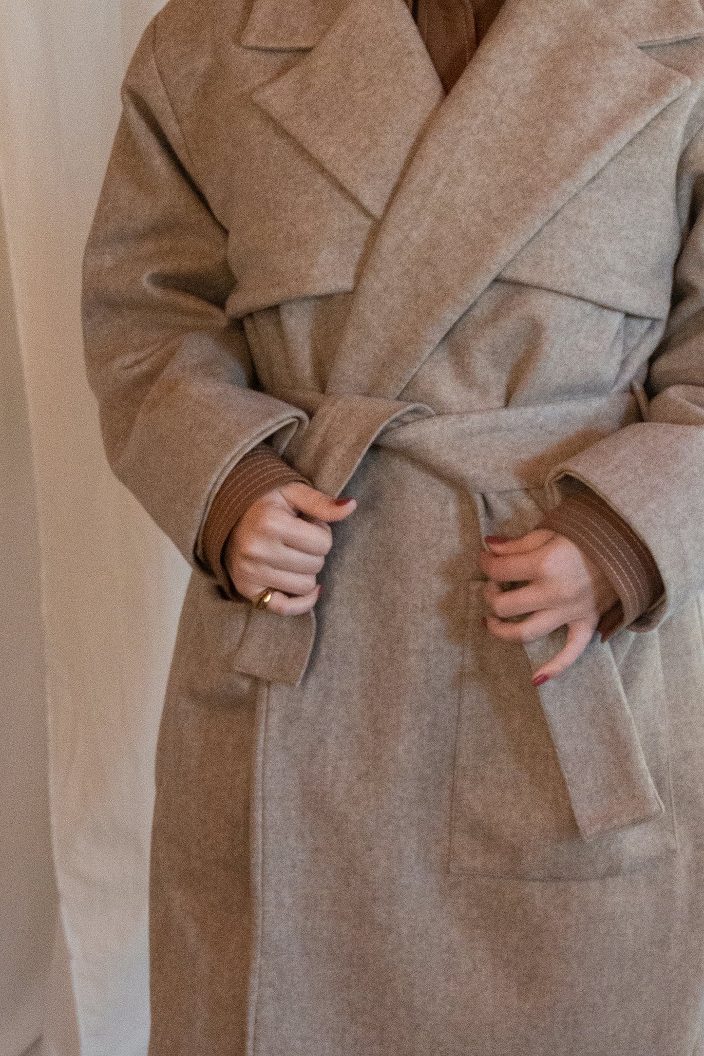 Sand Oversized Coat