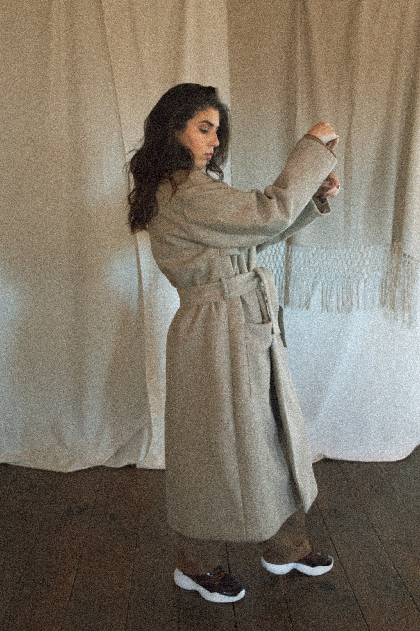 Sand Oversized Coat
