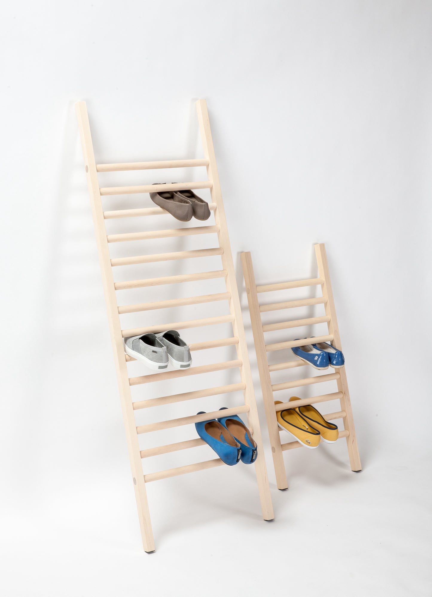 Step Up Birch Wood Shoe Rack