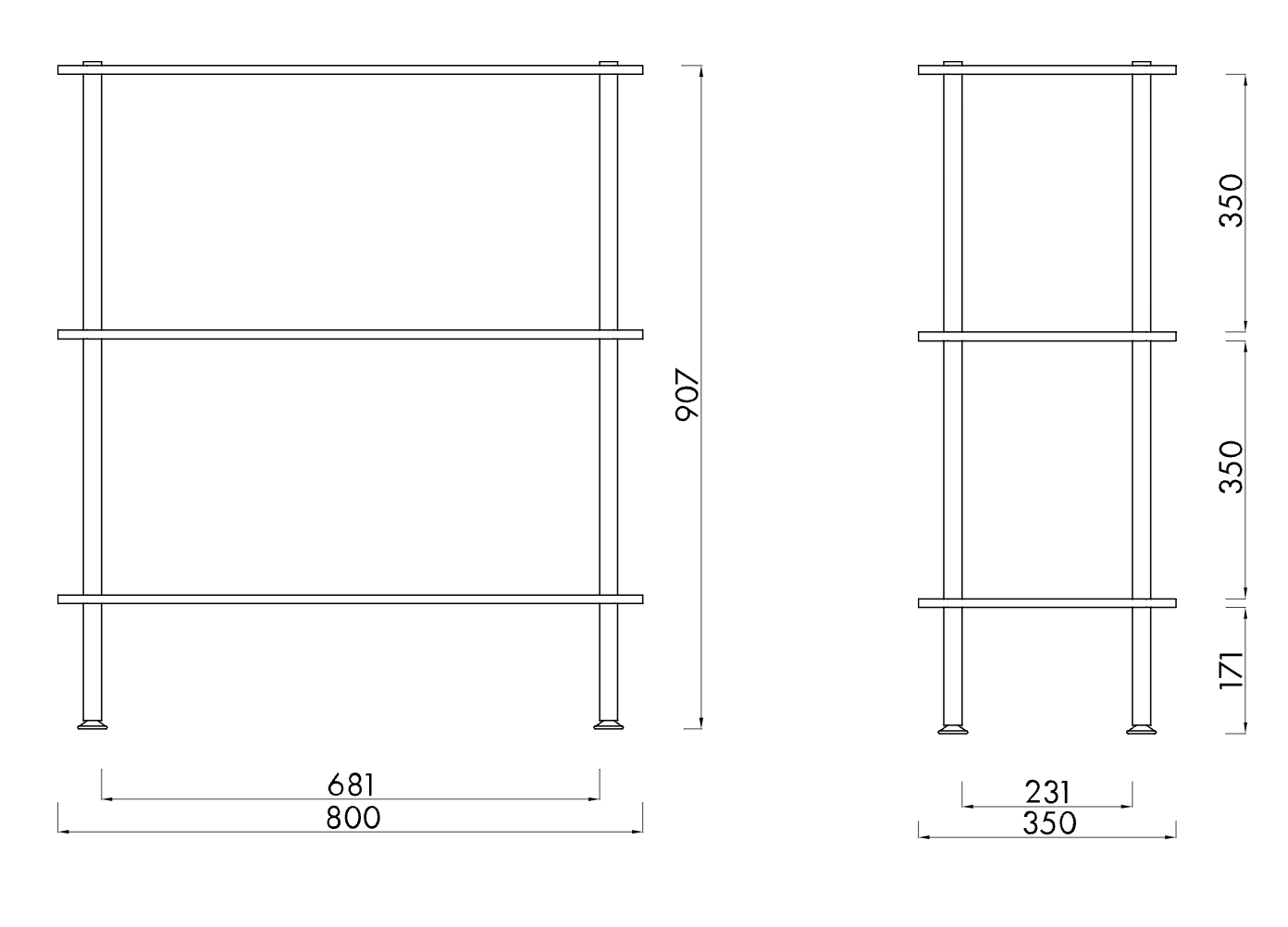 Teidi Shelving Unit