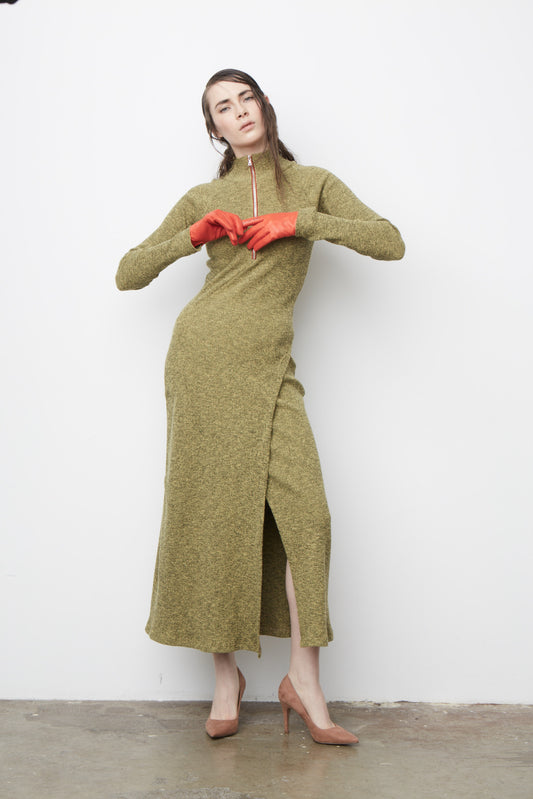 Turtleneck Knit Dress Wos