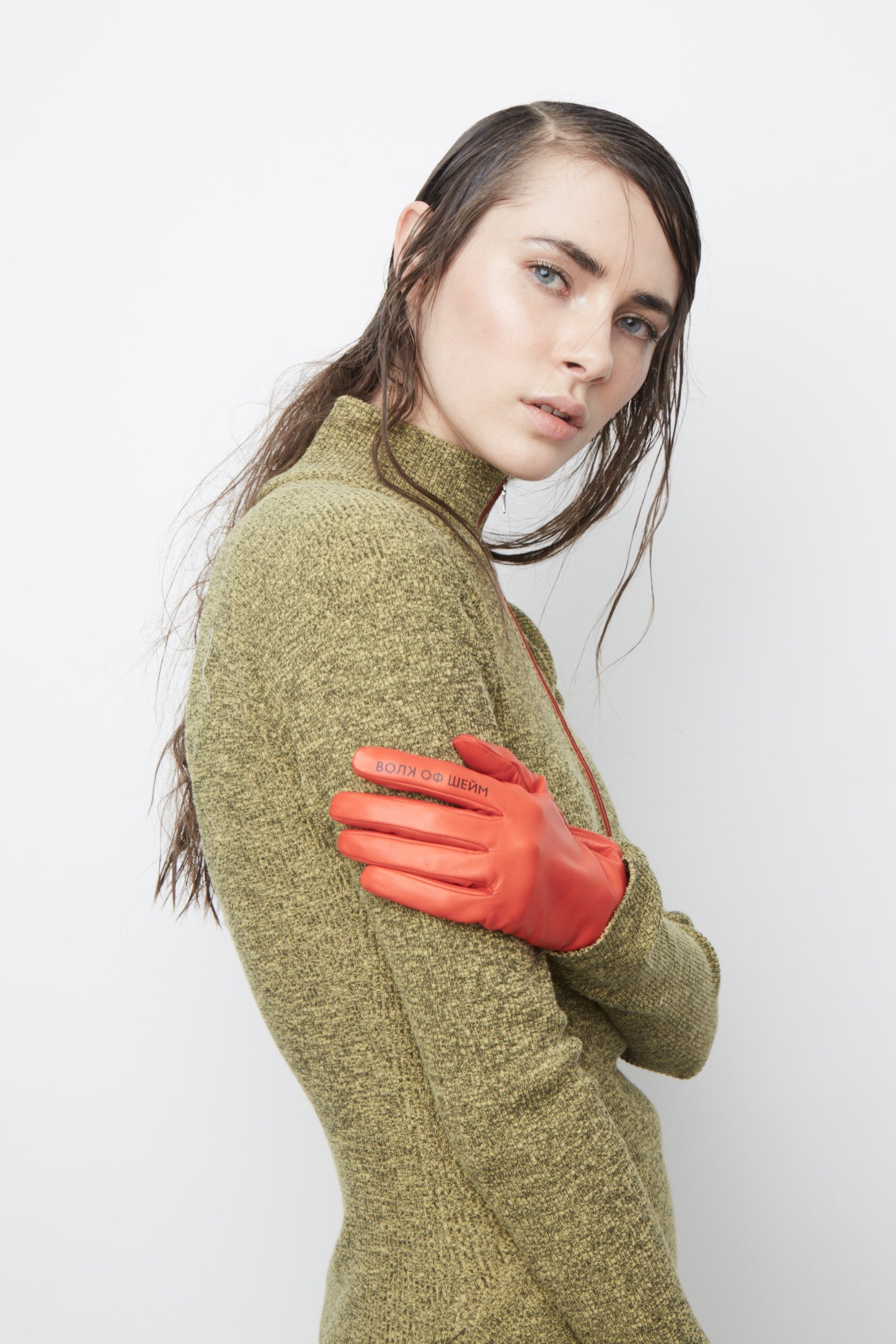 Turtleneck Knit Dress Wos