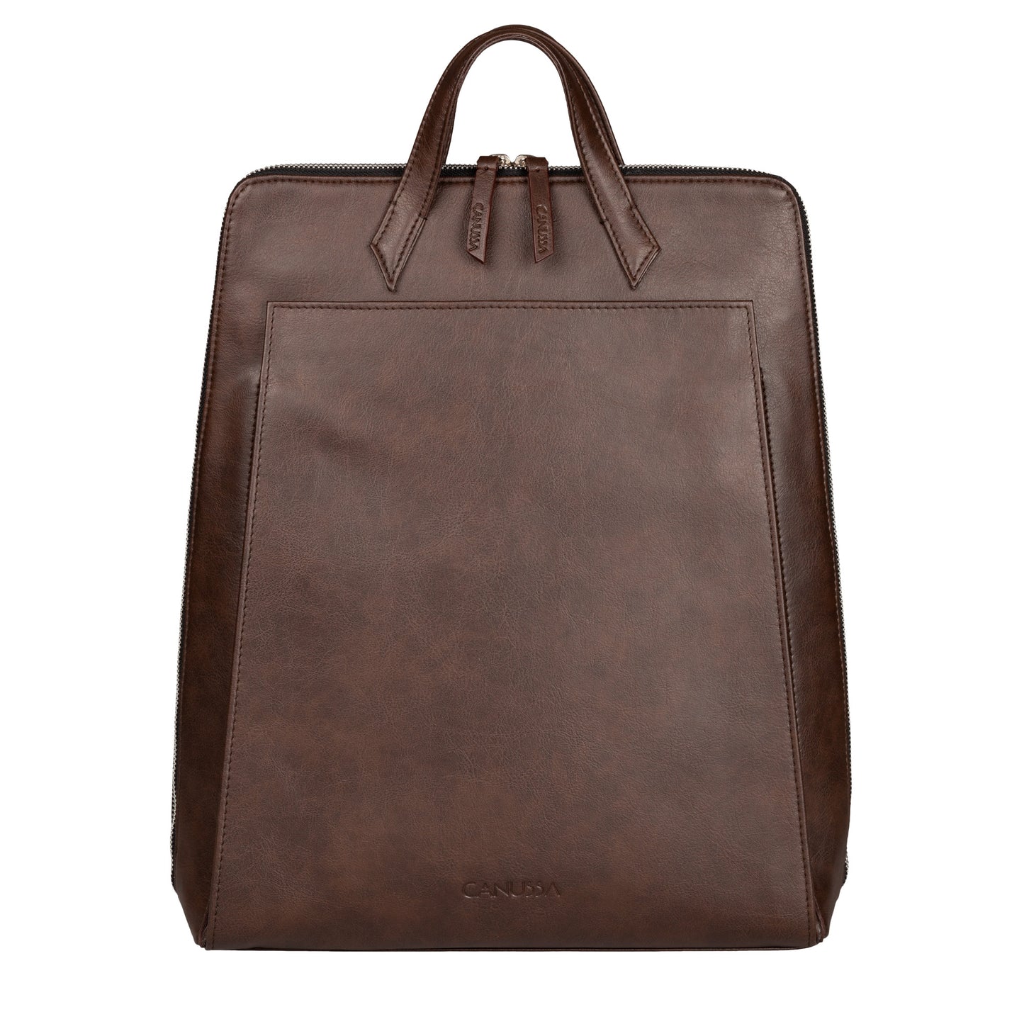 Vegan Laptop Backpack Brown
