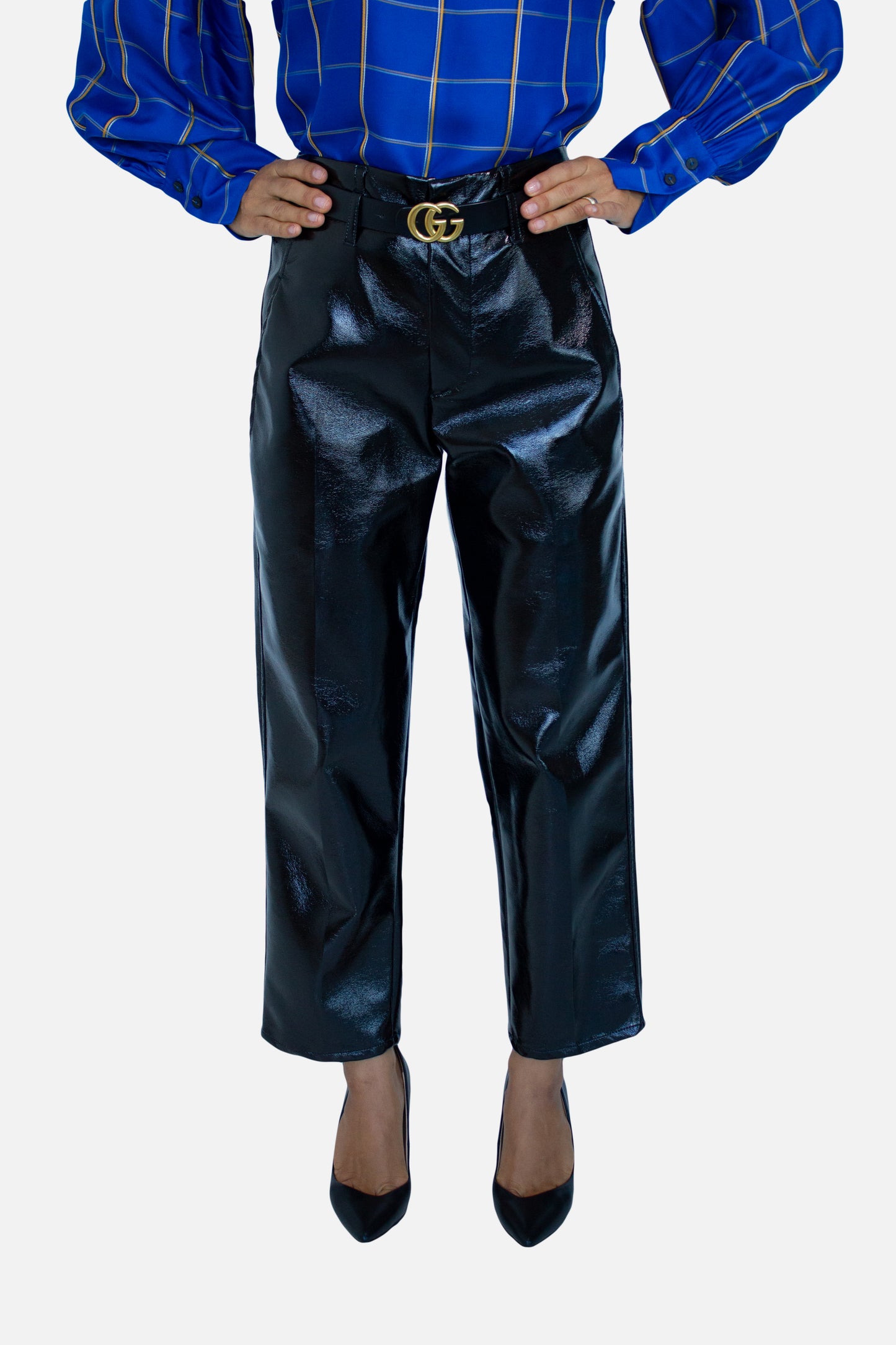 Cropped Wide Leg Trousers