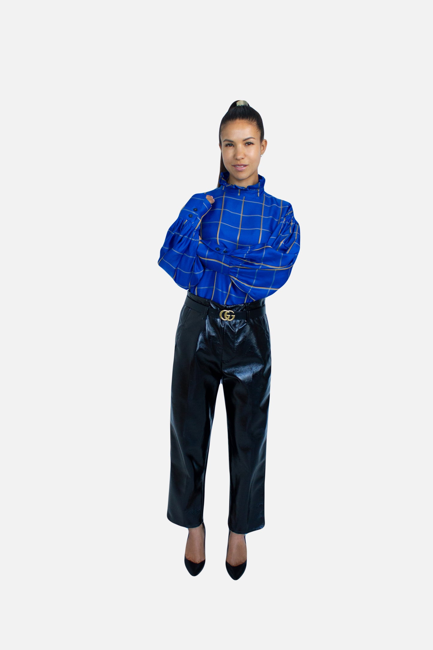 Cropped Wide Leg Trousers