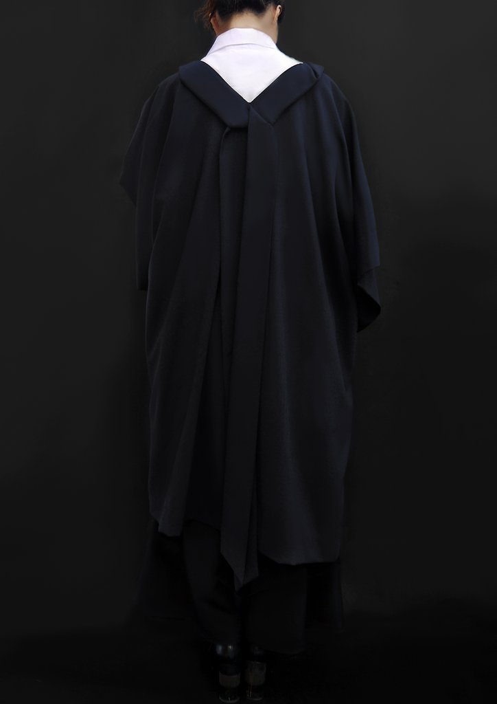 Virgin Wool Caftan Cape Dress